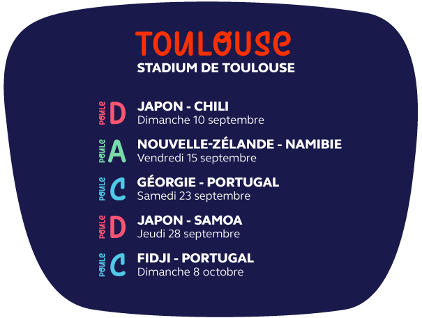 calendrier match toulouse