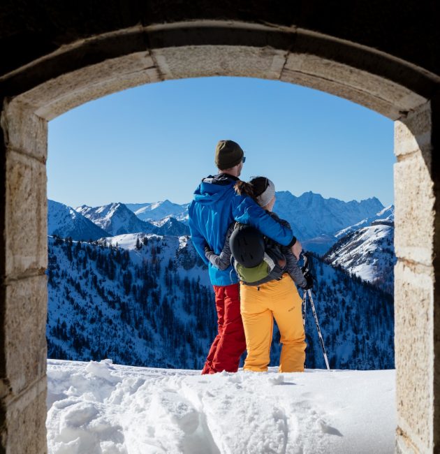 ski couple france