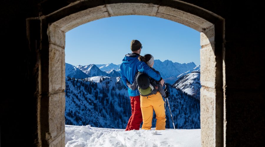ski couple france
