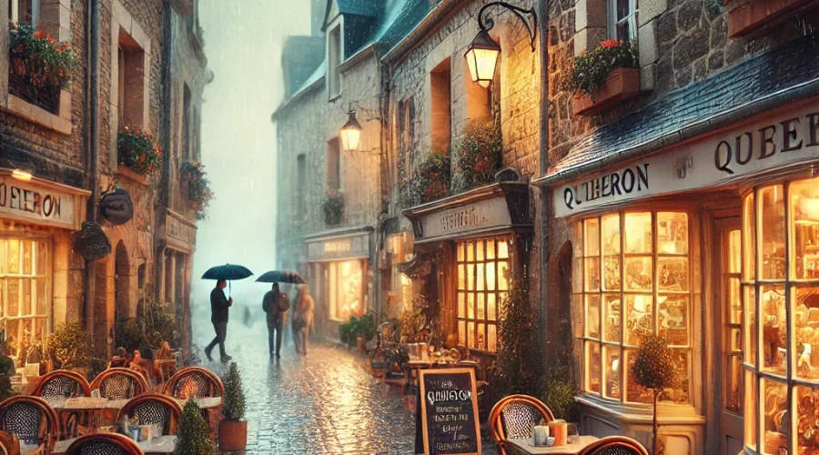quiberon sous la pluie